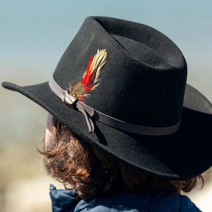 Scala Dakota Black Felt Hat