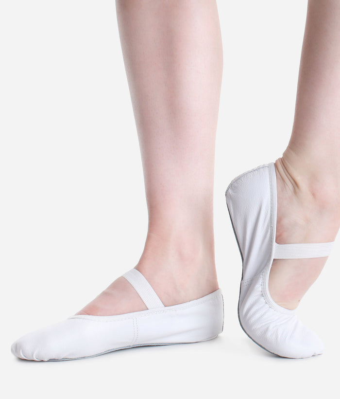 SD69 Children's Leather Ballet Shoes • Supportive Full Sole Ballet Flats