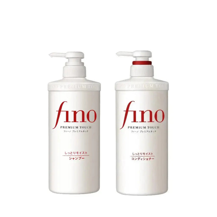 SHISEIDO FINO Premium Touch Moist Shampoo & Conditioner 550 ml - DOKAN