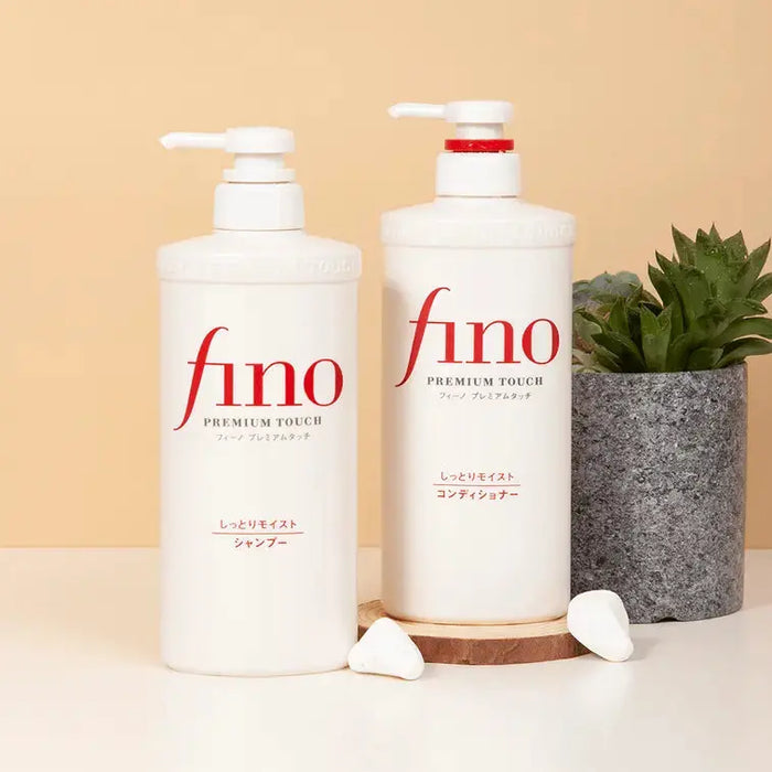 SHISEIDO FINO Premium Touch Moist Shampoo & Conditioner 550 ml - DOKAN