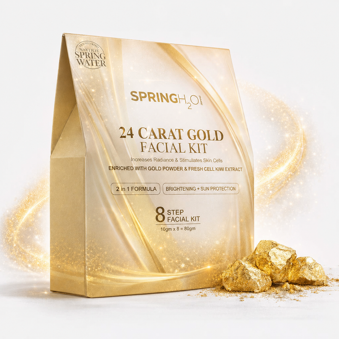 Spring H2O Radiance Facial Kit Combo: D-Tan, Bridal Glow & 24 Carat Gold for Luminous Skin