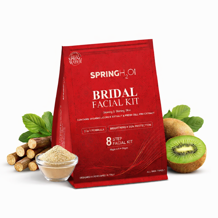 Spring H2O Radiance Facial Kit Combo: D-Tan, Bridal Glow & 24 Carat Gold for Luminous Skin