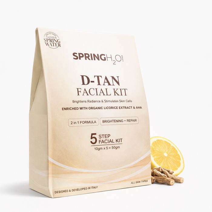 Spring H2O Radiance Facial Kit Combo: D-Tan, Bridal Glow & 24 Carat Gold for Luminous Skin