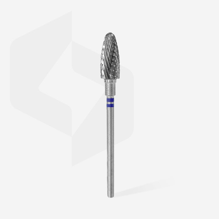 Staleks Carbide Bit - Corn for Left-Handed users Blue (M) 6/ 14mm (457)-Drill bit-STALEKS PRO-Gel Essentialz