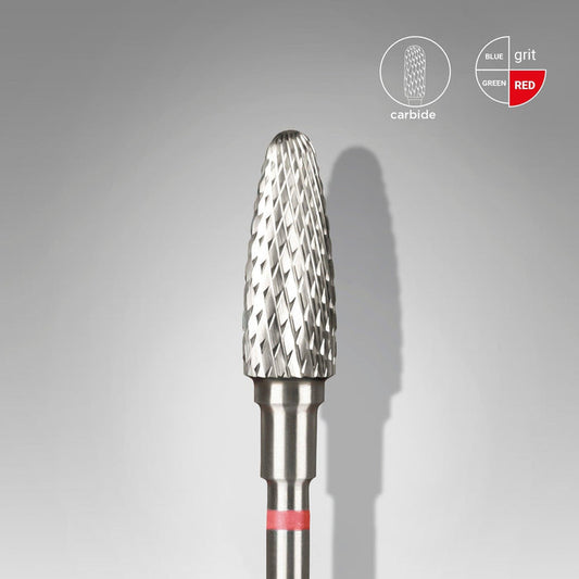 Staleks Carbide Bit - Corn Red (F) 5/13mm (453)-Drill bit-STALEKS PRO-Gel Essentialz