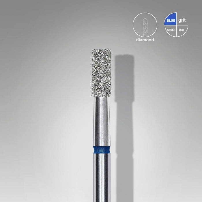 Staleks Diamond Bit - Cylinder Blue (M) 2.5 / 6mm (358)-Drill bit-STALEKS PRO-Gel Essentialz
