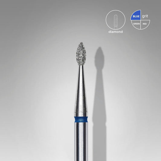 Staleks Diamond Bit - Drop Blue (M) 1.6 / 4mm (403)-Drill bit-STALEKS PRO-Gel Essentialz