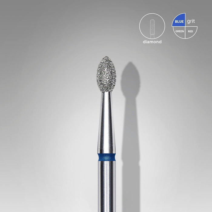 Staleks Diamond Bit - Pointed Bud Blue (M) 2.5 / 4.5mm (413)-Drill bit-STALEKS PRO-Gel Essentialz