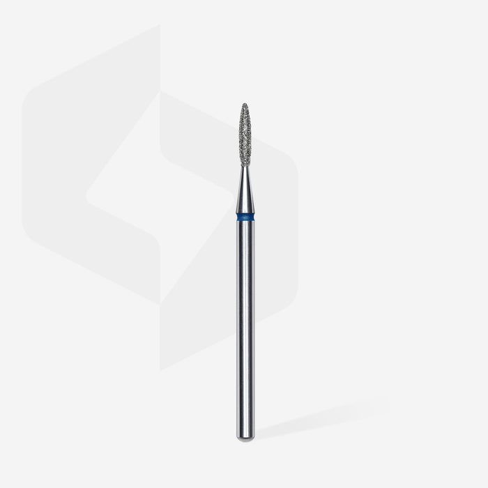 Staleks Diamond Bit - Pointed Flame Blue (M) 1.6 / 8mm (349)-Drill bit-STALEKS PRO-Gel Essentialz