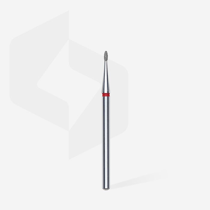 Staleks Diamond Bit - Rounded Bud Red (F) 1.2 / 3mm (406)-Drill bit-STALEKS PRO-Gel Essentialz
