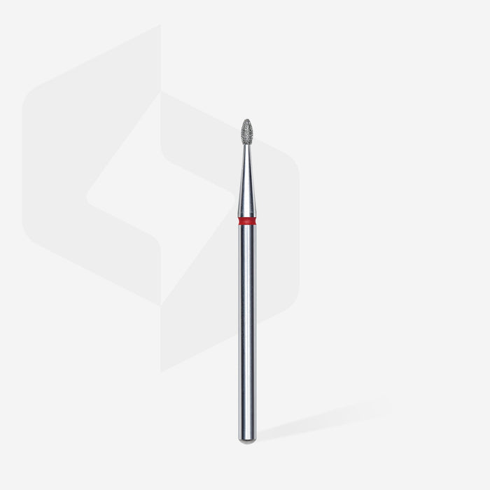 Staleks Diamond Bit - Rounded Bud Red (F) 1.6 / 3.4mm (408)-Drill bit-STALEKS PRO-Gel Essentialz