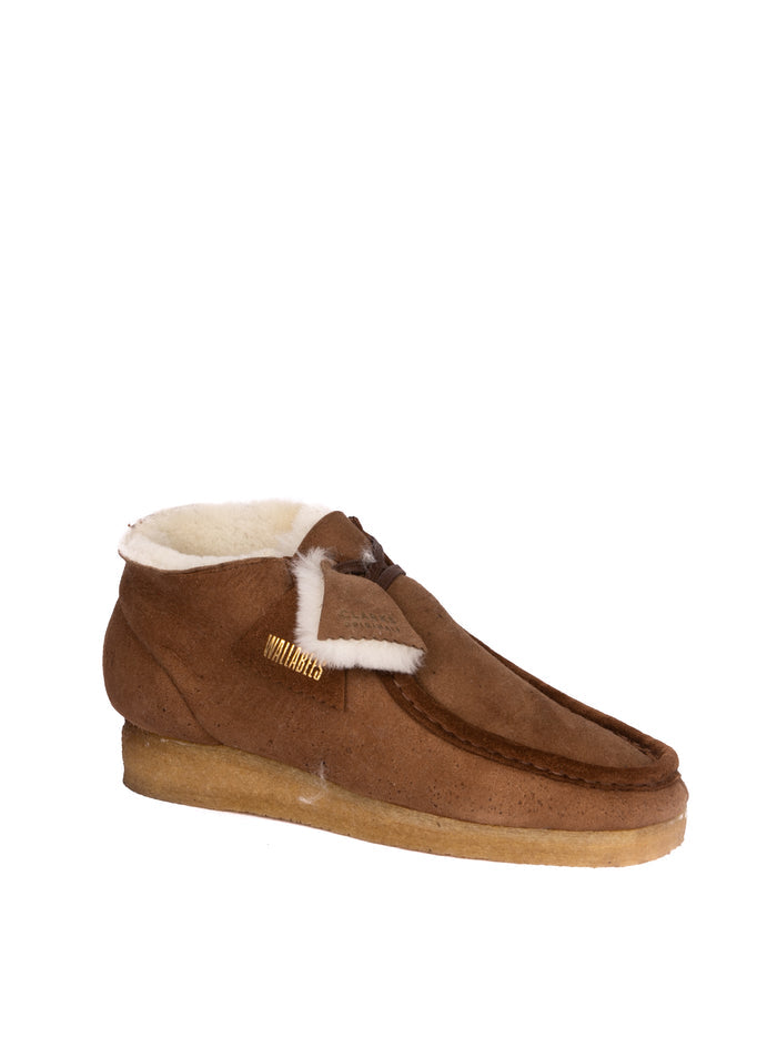 CLARKS ORIGINAL Stringata wallabee boot cuoio 26162498 WALLABEE BOOT-TAN
