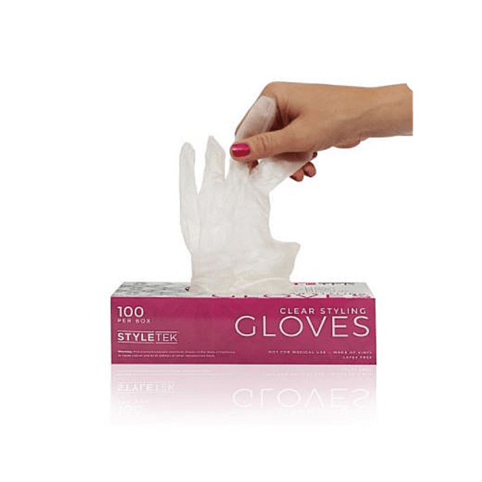 Styletek Clear Vinyl Powder Free Gloves - Styletek | Artisan Hair Cary, Cary NC