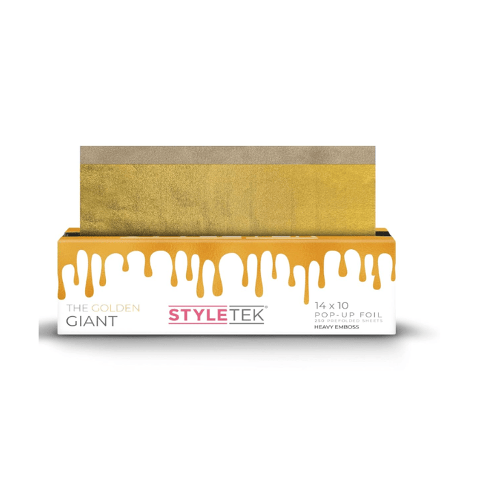 Styletek The Golden Giant 14x10 250ct Mega Wide Heavy Texture Foil Sheets - Styletek | Artisan Hair Cary, Cary NC