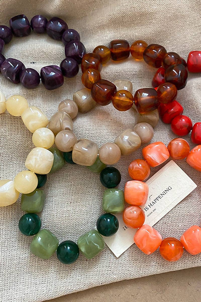 Stylish Geometric Beaded Bracelet