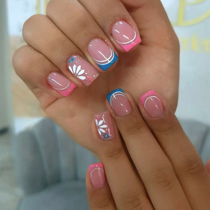 Summer flower rhinestones