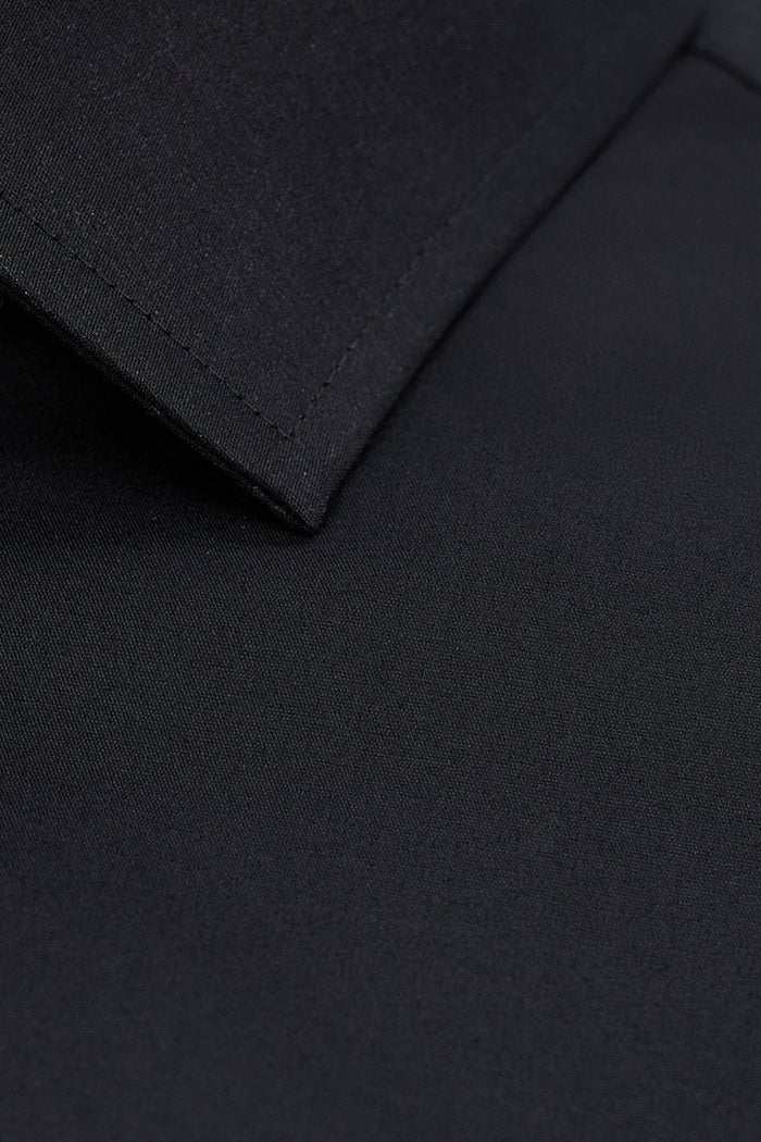 Big & Tall Wrinkle Free Classic Fit Dress Shirt -  color_black#color_black