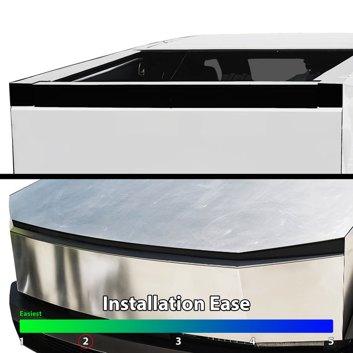 Full Headlight Taillight Precut Smoked PPF Tint Kit Film Overlay Fits Tesla Cybertruck - Bogar Tech Designs