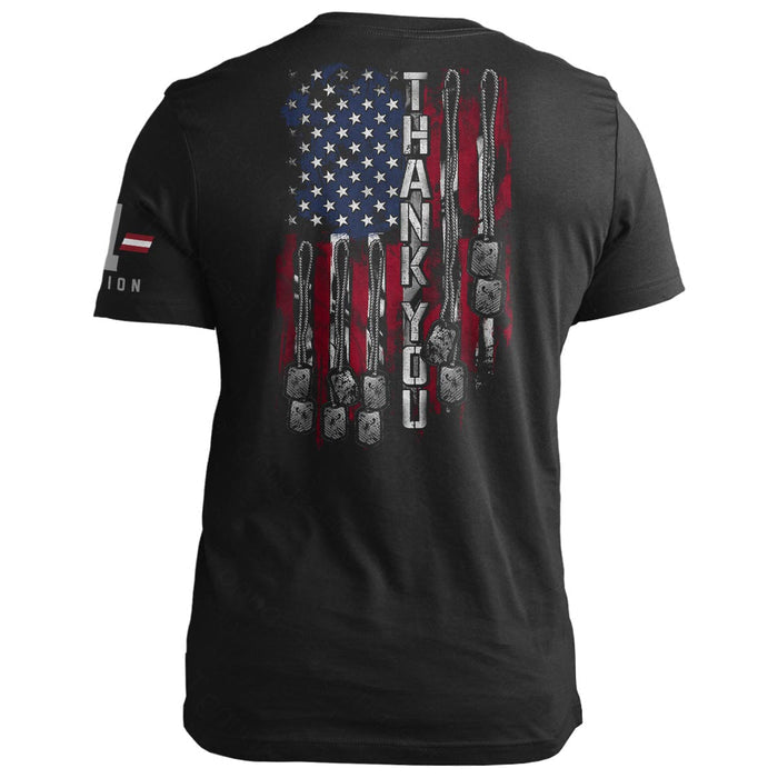 Thank You Dog Tags Flag