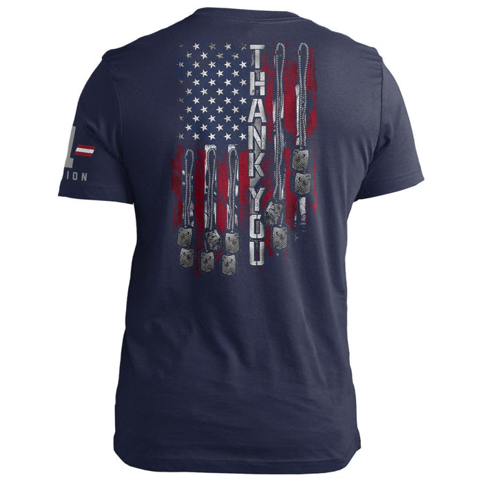 Thank You Dog Tags Flag