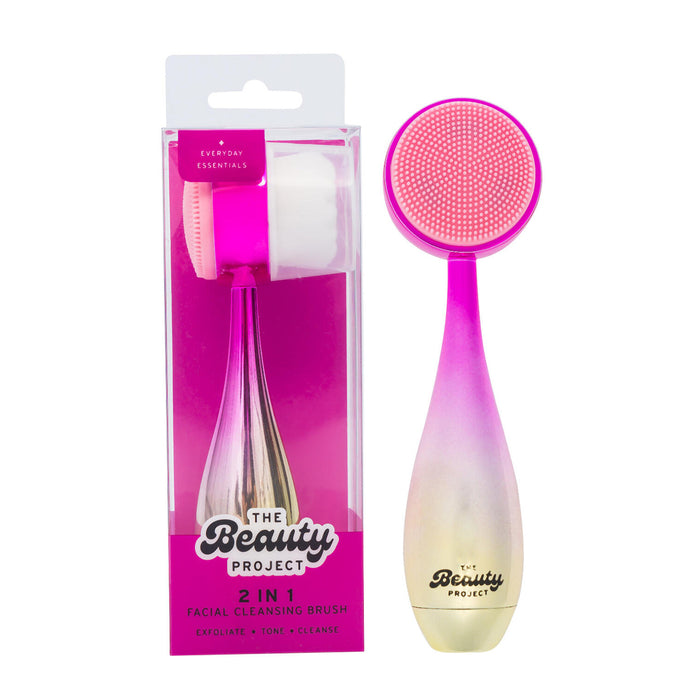 The Beauty Project 2 In 1 Facial Cleansing Brush