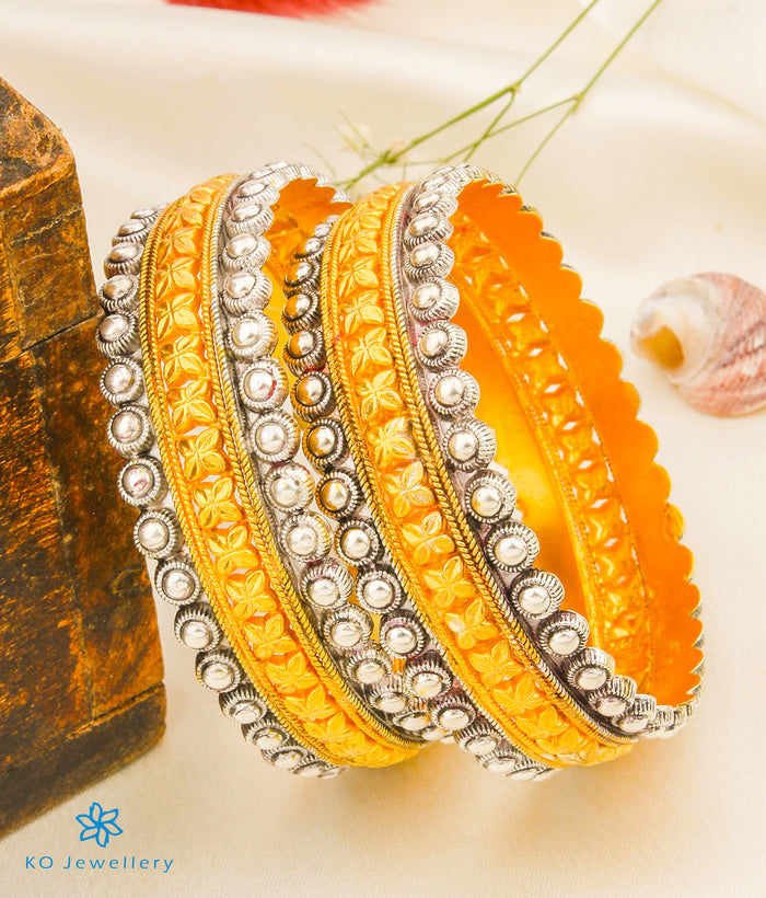 The Vilasa Silver Bangle-Single (Size 2.2/2.4/2.6/2.8/Two-tone)