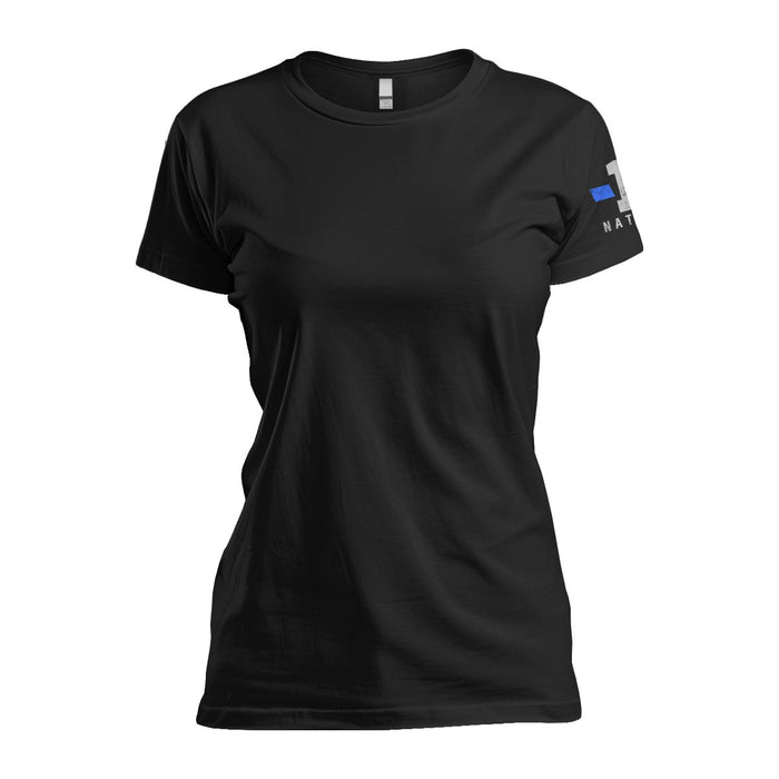 Thin Blue Line Angel Wings - Women's Relaxed Fit
