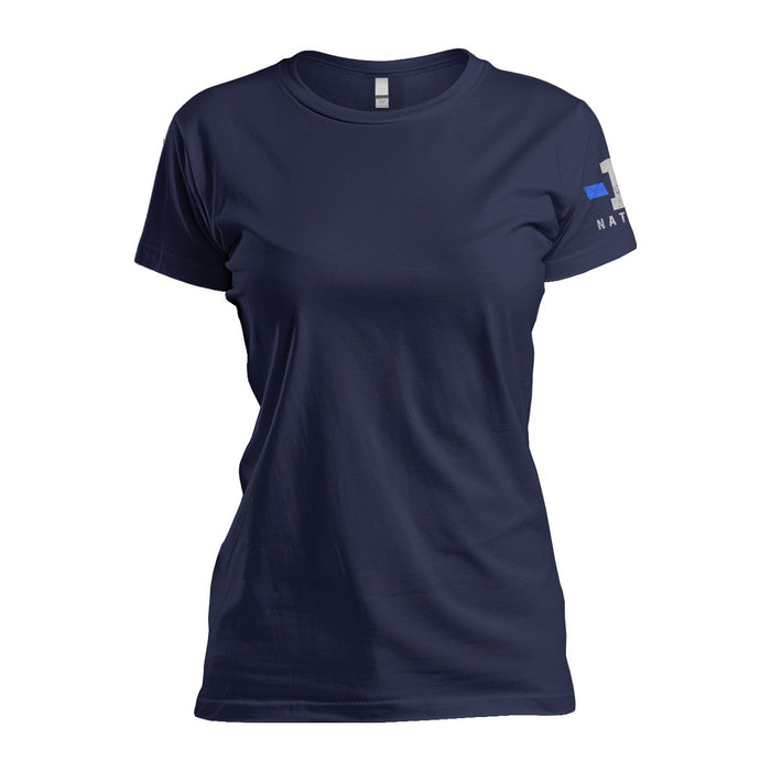 Thin Blue Line Angel Wings - Women's Relaxed Fit