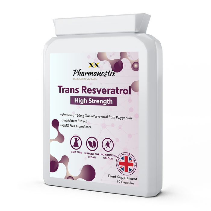 Trans Resveratrol Supplement 150mg - 90 Capsules