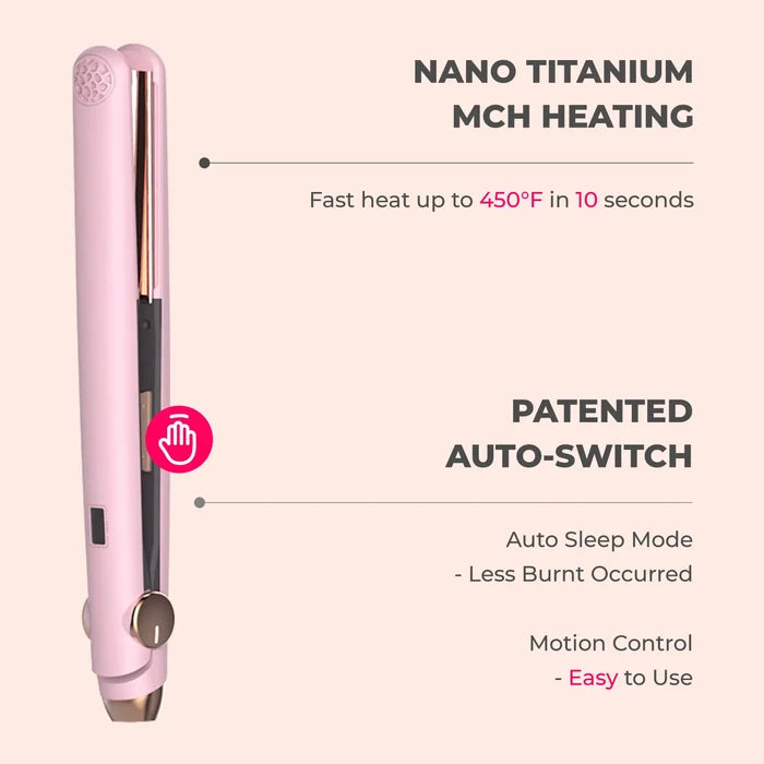 TYMO SWAY nano titanium MCH heating flat iron — fast heat, top rated titanium flat iron.