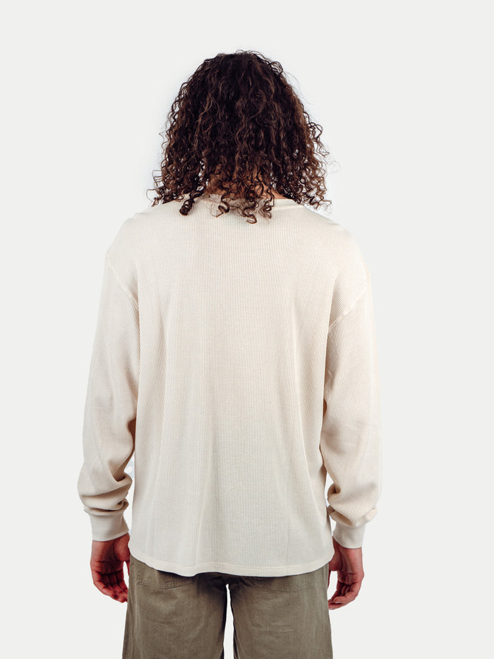 Unisex Organic Hemp Waffle L/S Tee | Birch-Image 4