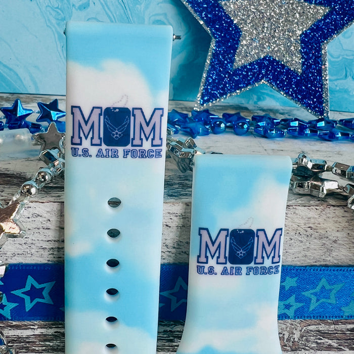 U.S. Air Force Mom Print Silicone Band For Samsung Watch
