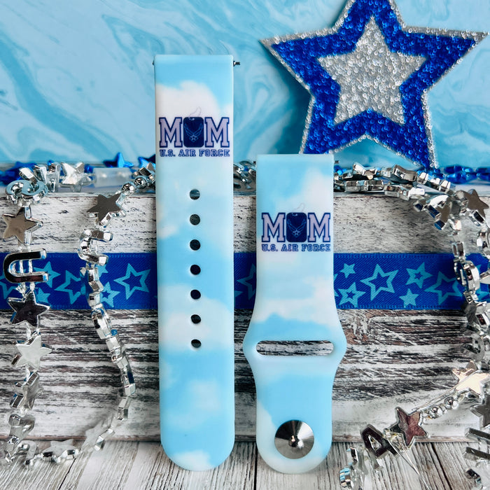 U.S. Air Force Mom Print Silicone Band For Samsung Watch