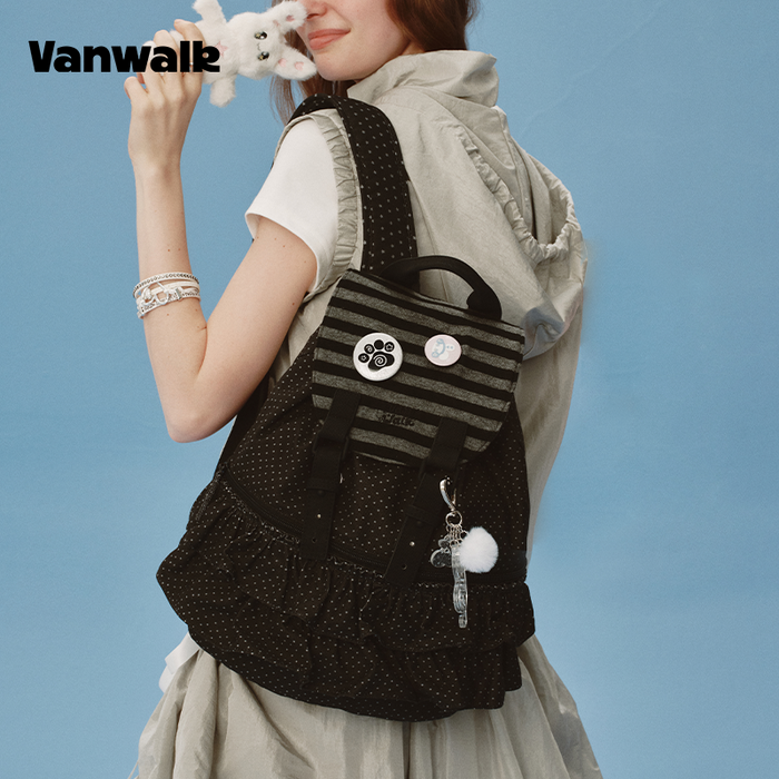 VANWALK Cute Design Lovely Note Student Backpack v2904