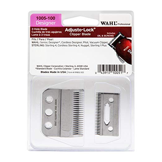 Wahl Adjusto-Lock Designer Clipper Blade #1005-100 - Palms Fashion Inc.