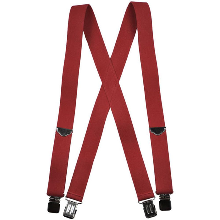 Welch 1.5" GC X-Back Suspender Belts & Suspenders Welch Red 46 Inch 1.5 Inch
