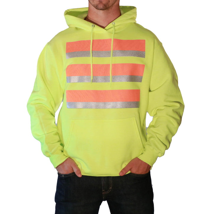 Whistle Workwear Safety Hoodie_Safety Green Sweatshirts & Hoodies Whistle Workwear Safety Green 2XL Reg