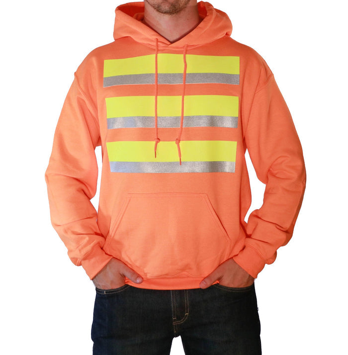 Whistle Workwear Safety Hoodie_Safety Orange Sweatshirts & Hoodies Whistle Workwear Safety Orange 2XL Reg