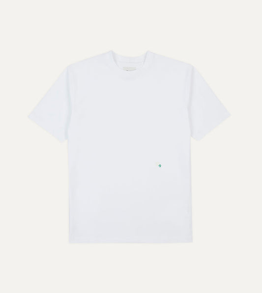 White Horseshoe Embroidered Crew Neck Hiking T-Shirt