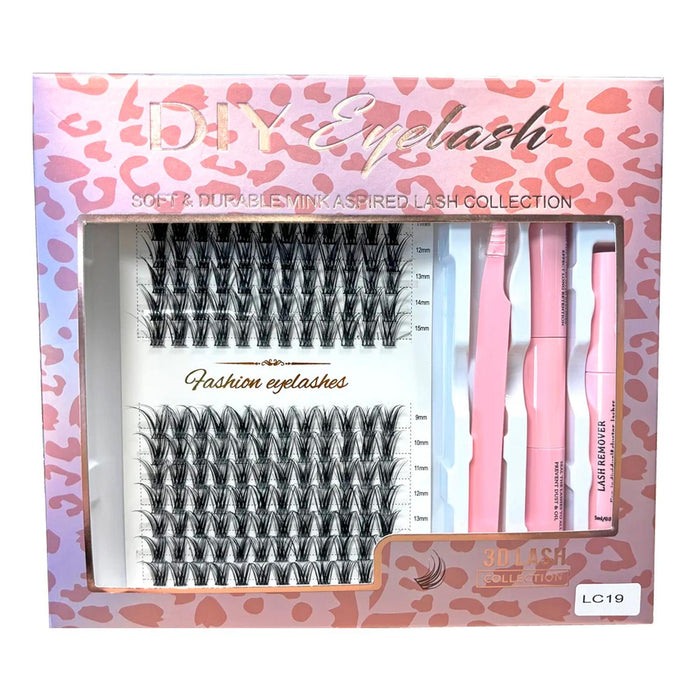 Wispy Cluster Extension Eyelash Kit 9-15mm 168pcs
