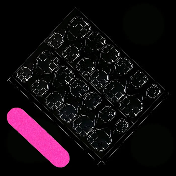 Y2K 10 PCS Medium Square Nail Stickers Elegant diamond and 3D three Affordable reusable fake nails