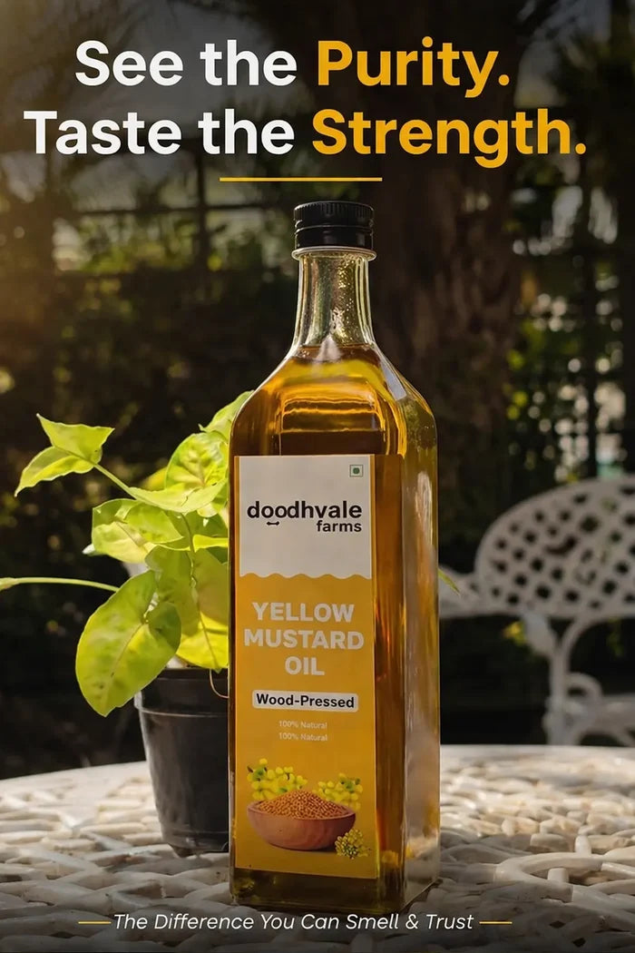 Yellow Mustard Oil - Wood Pressed