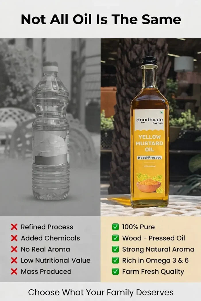 Yellow Mustard Oil - Wood Pressed