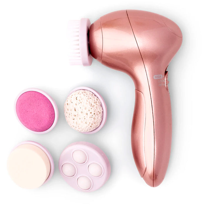 Zoe Ayla 5 In 1 Electric Facial Cleansing Brush Set